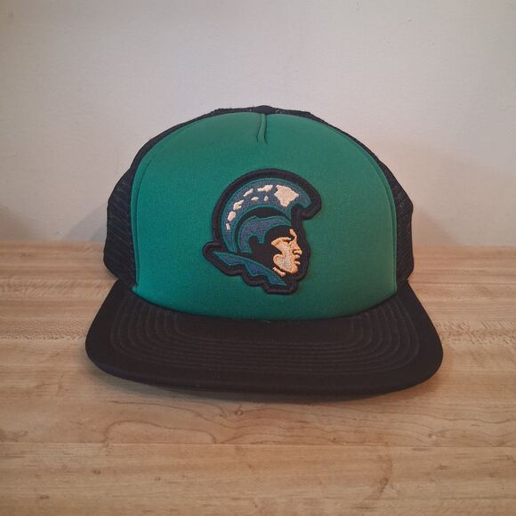HiLife Hawaii Green Spartan Logo Youth Trucker Hat Mesh Snapback Cap - Picture 1 of 4